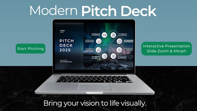 create an interactive slides zoom pitch deck