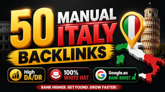do provide 50 high da manual italy backlinks