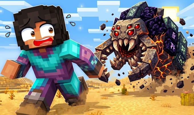 design a professional  minecraft thumbnail