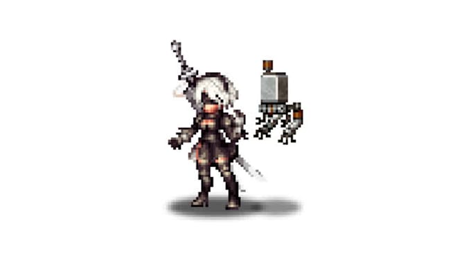 pixel game art character animation 2d sprite sheet retro pixel game art assets