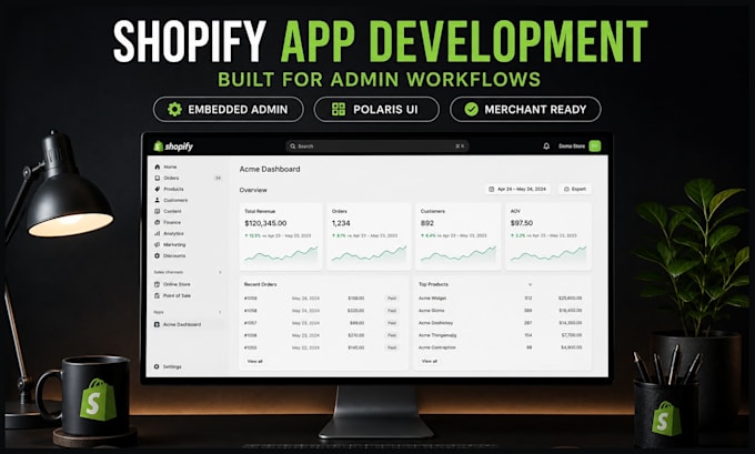 build custom shopify apps with node react and shopify API approval