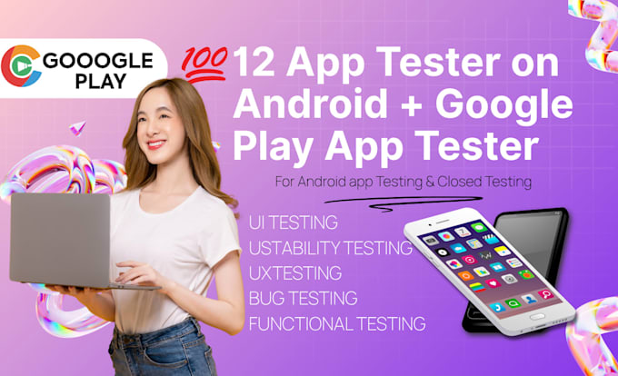 provide 12 tester for google play store closed tester android app testing