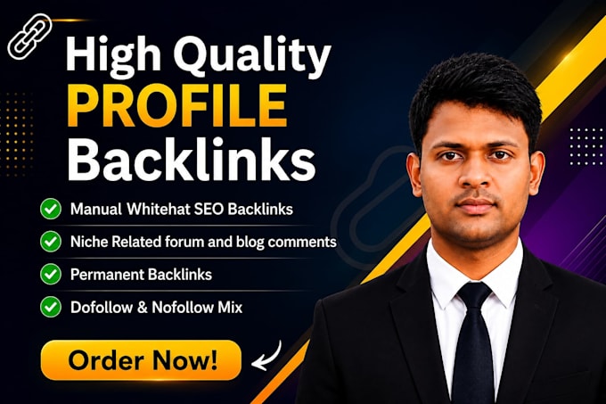 build high da profile backlinks with manual white hat SEO