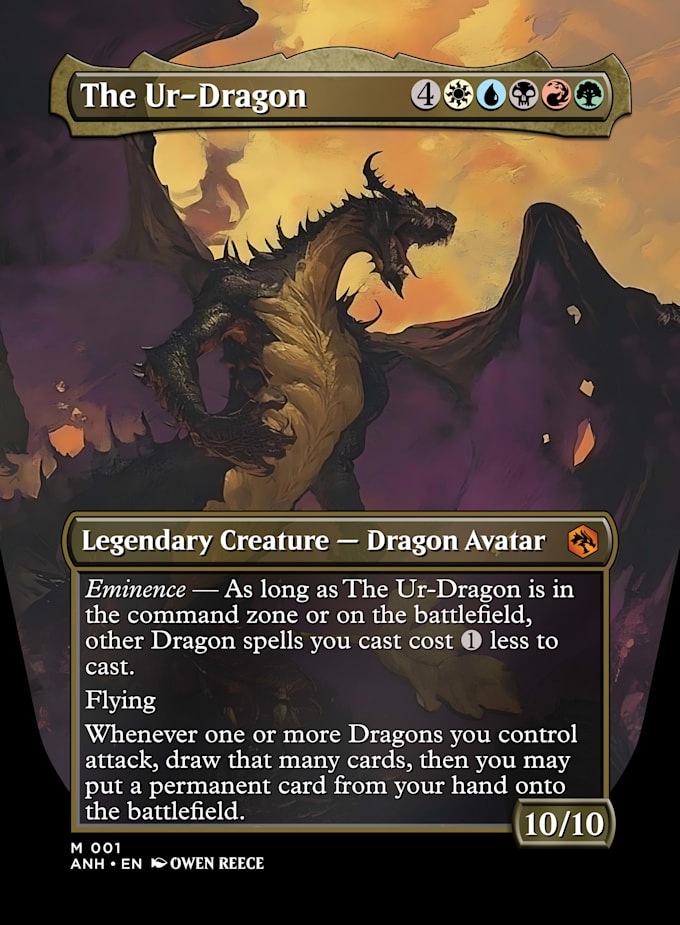 create custom mtg card designs, alters, and full commander deck themes