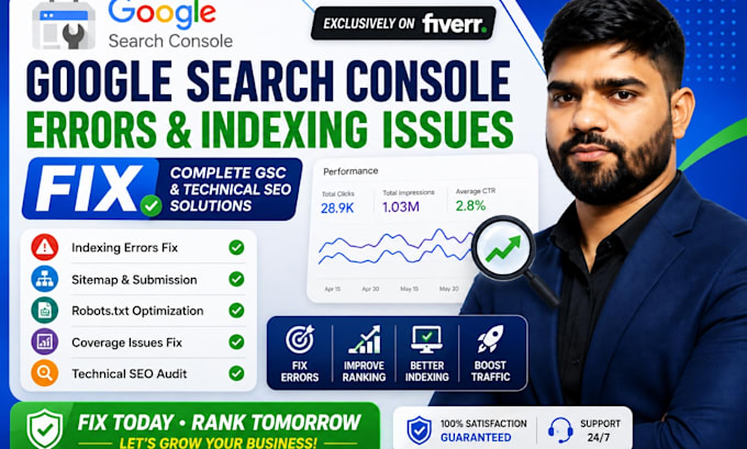fix google search console errors and indexing issues