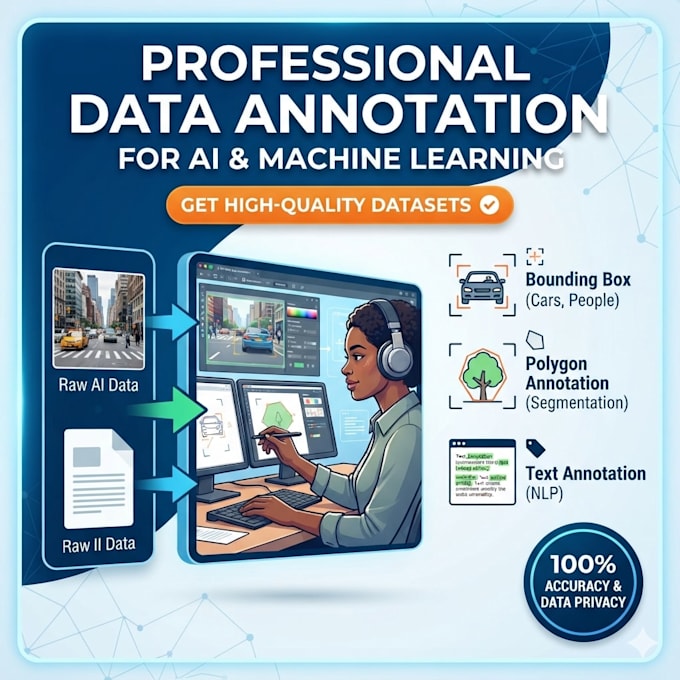 data annotation, image annotation  and labeling for machine learning