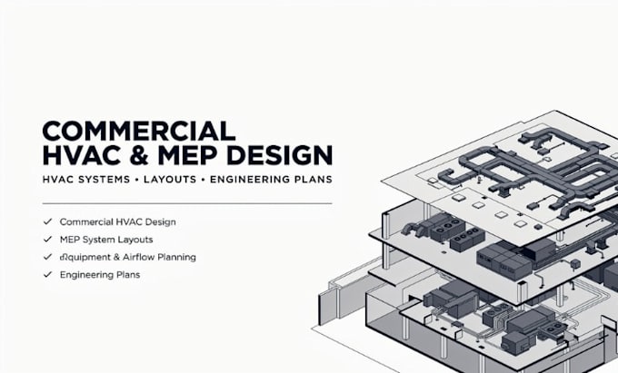 design commercial hvac and mep systems, layouts and engineering plans