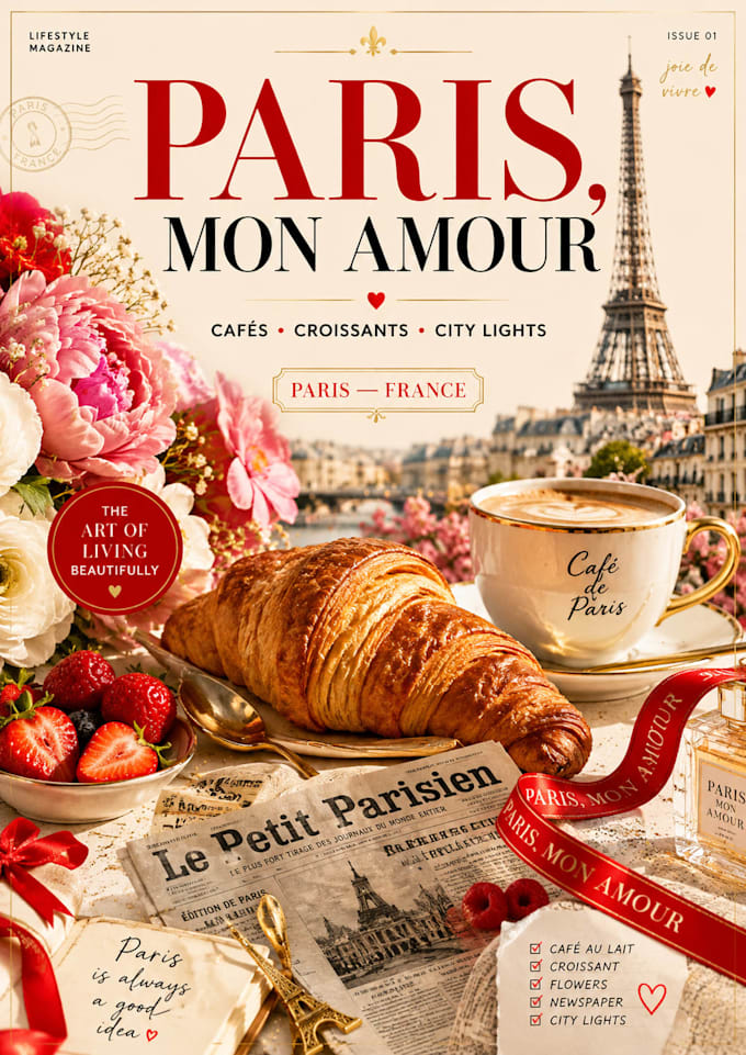 design a modern magazine cover