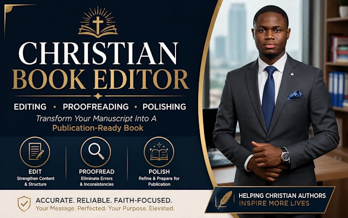 be your christian book editor, memoir editor and proofreader