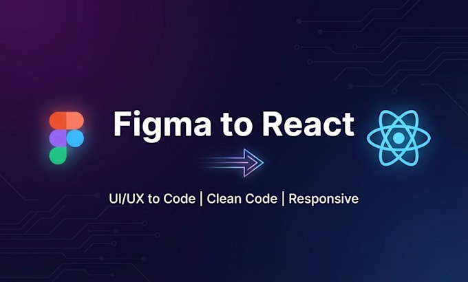 convert your figma or xd design to react js frontend