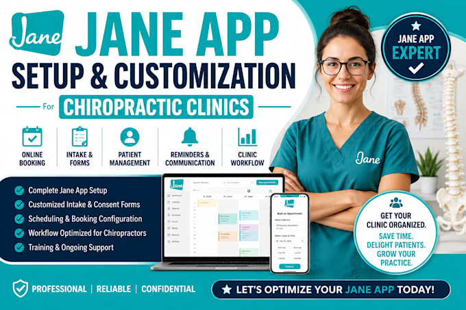 set up and customize jane app for your chiropractic clinic
