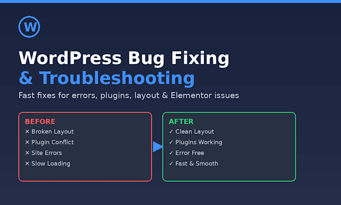 fix wordpress errors and technical issues