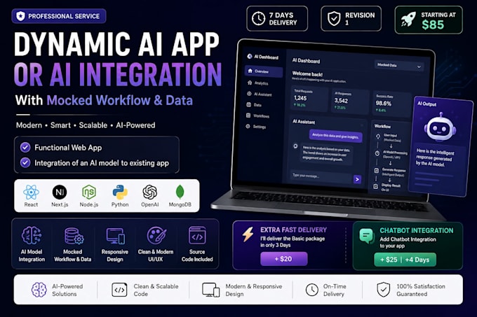 all kinds of ai develpment web and software