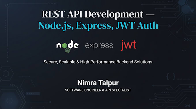 build a secure rest API with jwt authentication