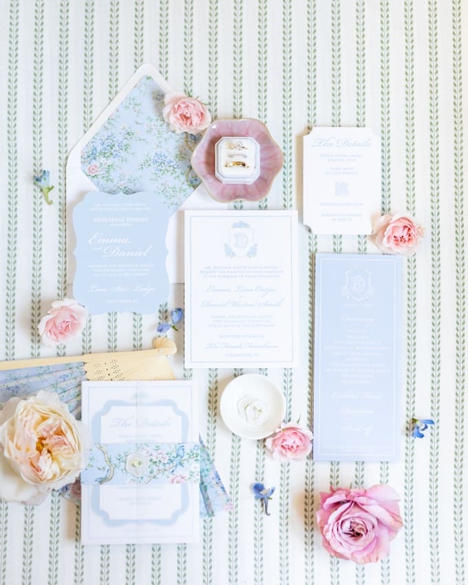 design a custom luxury wedding invitation suite for you