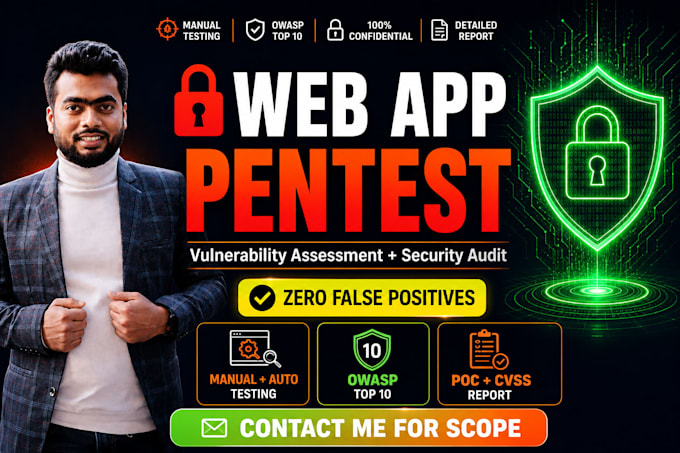 conduct web app penetration testing and vulnerability scan