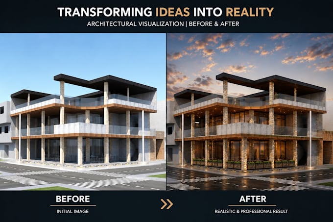 enhance architectural renders and visualizations