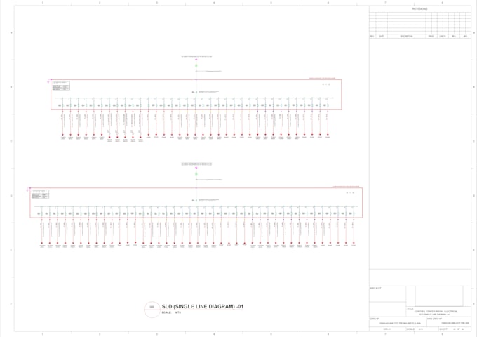 draw or redraw professional electrical sld in autocad