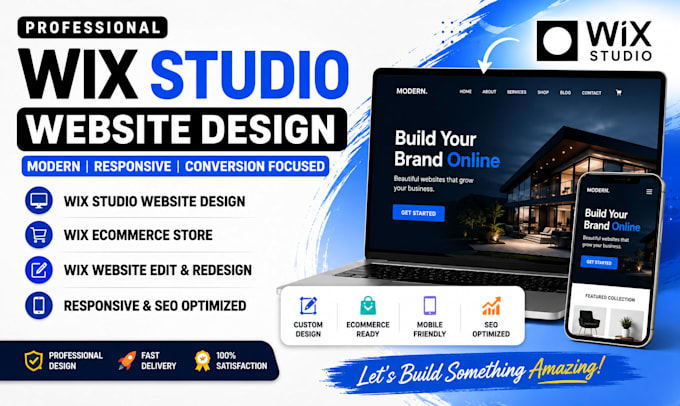 develop wix studio website wix ecommerce store wix web design edit wix site