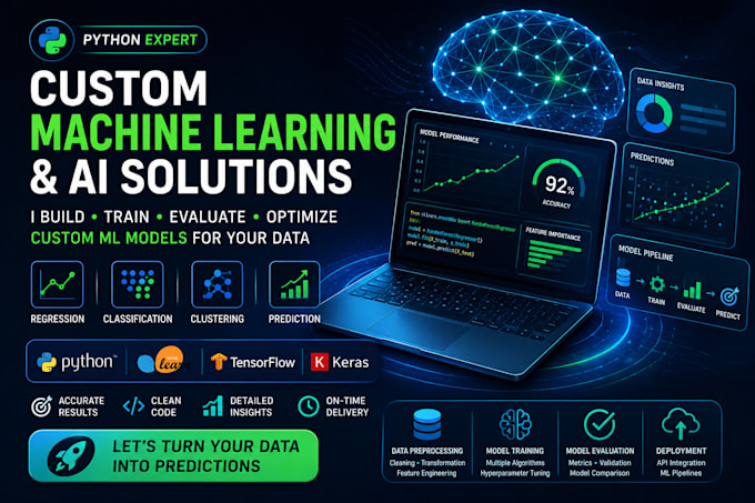 build custom machine learning models using python
