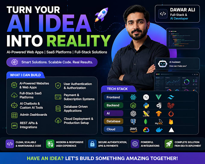 build ai websites and software