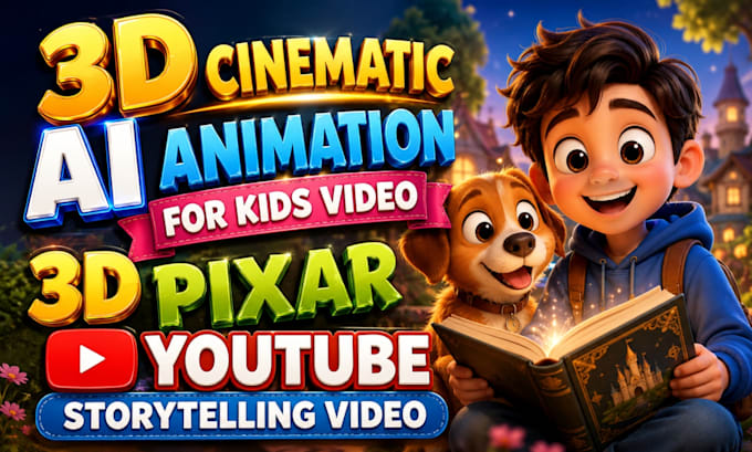 ai 3d cartoon video 3d pixar style ai kids animation for youtube ai storytelling