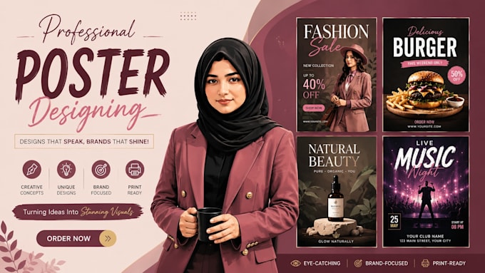 design advertising posters professionally