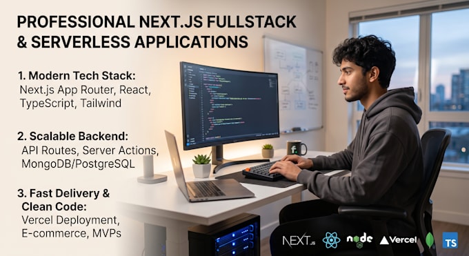 build your nextjs fullstack mvp or serverless web application