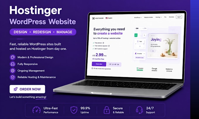 hostinger website design hostinger website redesign wordpress store builder