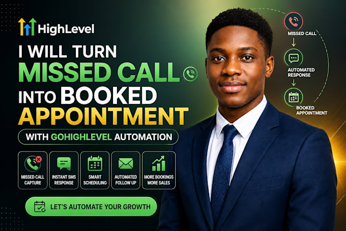 turn missed calls into booked appointments using gohighlevel