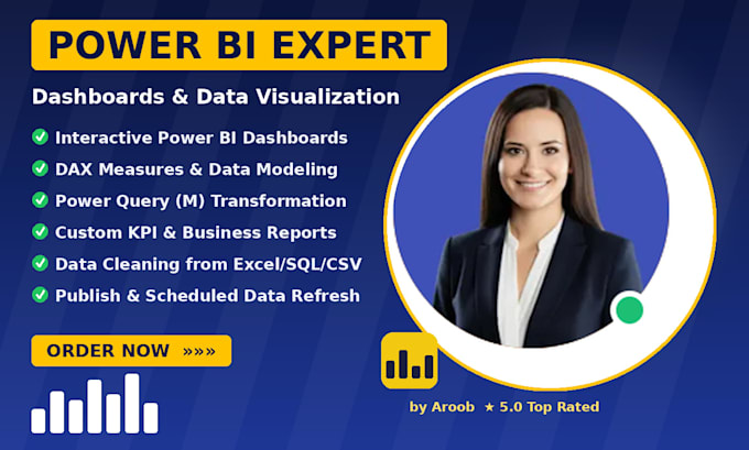 be your power bi dashboard and data visualization expert