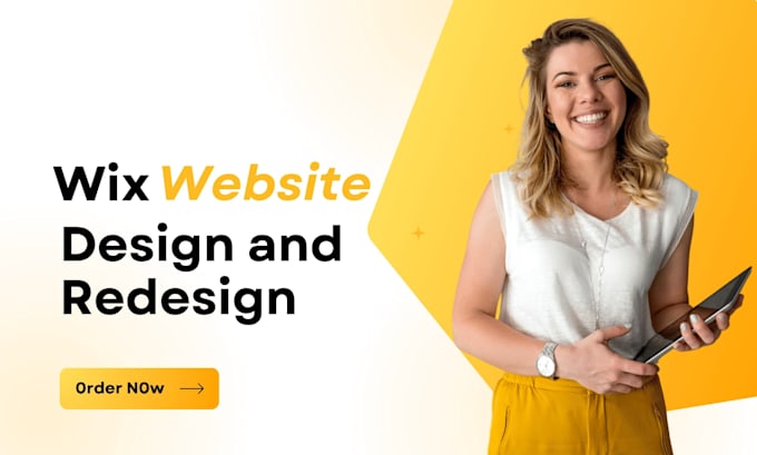 create wix website redesign for your bussiness