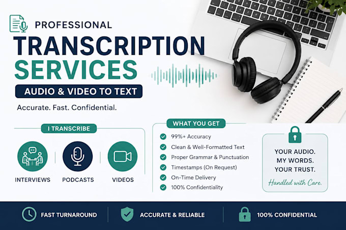 do accurate transcription and data entry