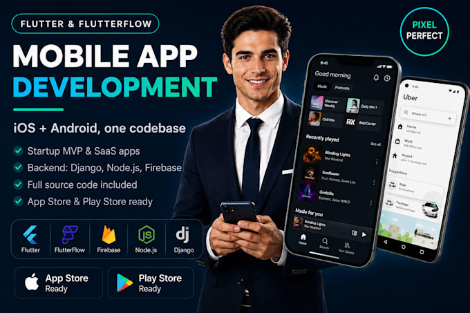 build ios app android app mvp mobile app saas app development as mobile app