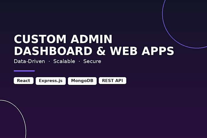 create a custom admin dashboard or web app