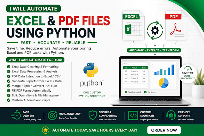 do your excel file automate via python