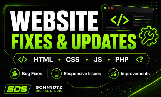 fix update or improve your HTML CSS PHP website