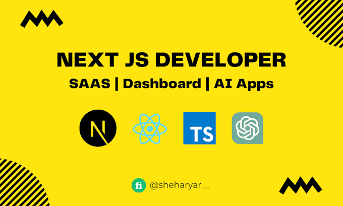 be your next js developer for a full stack react and node web app