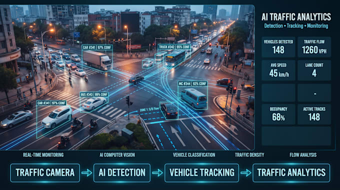 build real time vehicle detection and tracking software for traffic cameras