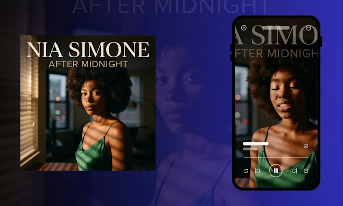 design an animated spotify canvas for your song