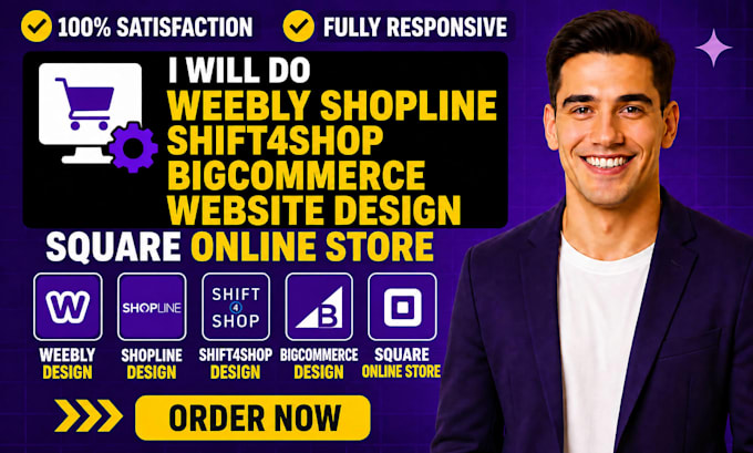 do weebly shopline shift4shop bigcommerce website design square online store