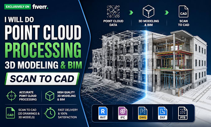 do point cloud processing 3d modeling and bim scan to cad