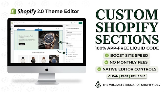 build custom shopify section shopify liquid code and custom shopify theme coding