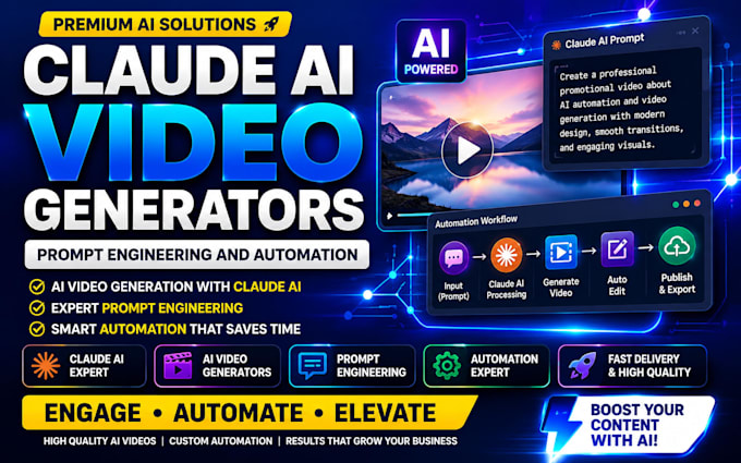 create claude ai video generators editing and automation prompt engineering