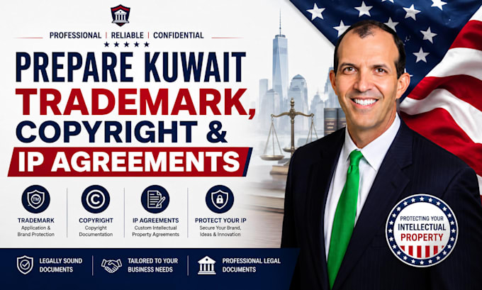prepare kuwait trademark and copyright documents