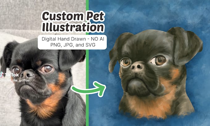 draw your pet in watercolor style