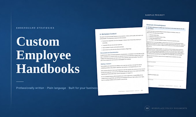 create a custom handbook and supporting policy documents for your company