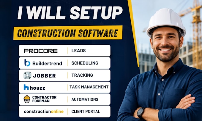 setup procore buildertrend jobber houzz pro contractorforeman constructiononline