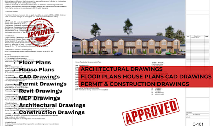 draw architectural construction drawings house plans building permit drawings
