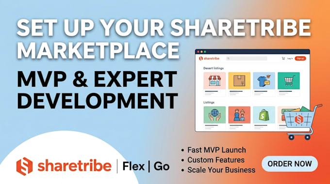 setup sharetribe marketplace website sharetribe flex go mvp expert develop